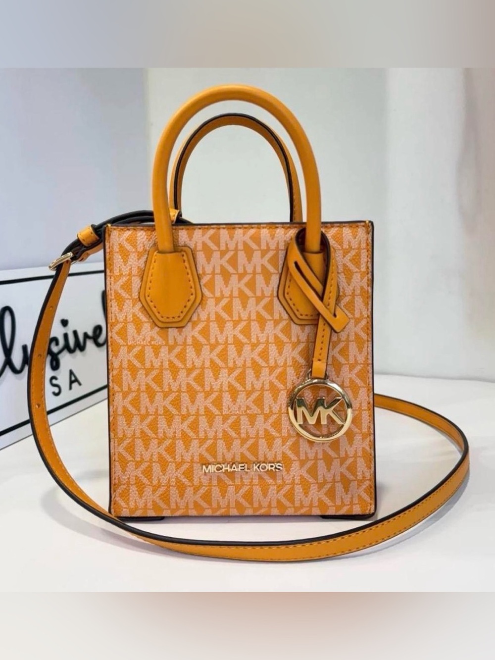 Michael Kors✨🧡💛 Orange Signature Mini Tote Bag